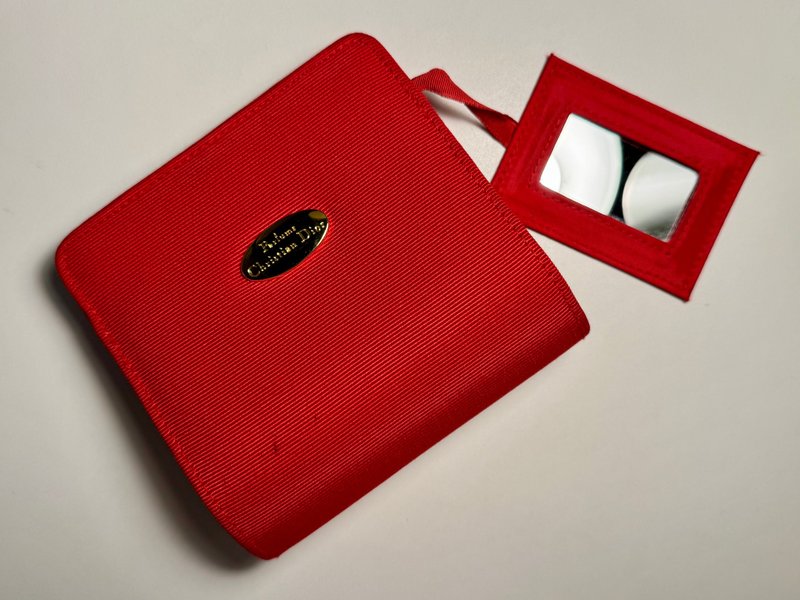 Parfums Christian Dior 90年代化妆袋 古董 古着 中古包 古董包 - 化妆包/杂物包 - 其他人造纤维 红色