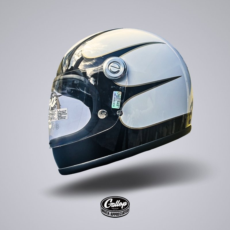 GALLOP TRACK SAFETY HELMET 1932 乐高帽 经典白 - 安全帽 - 其他材质 
