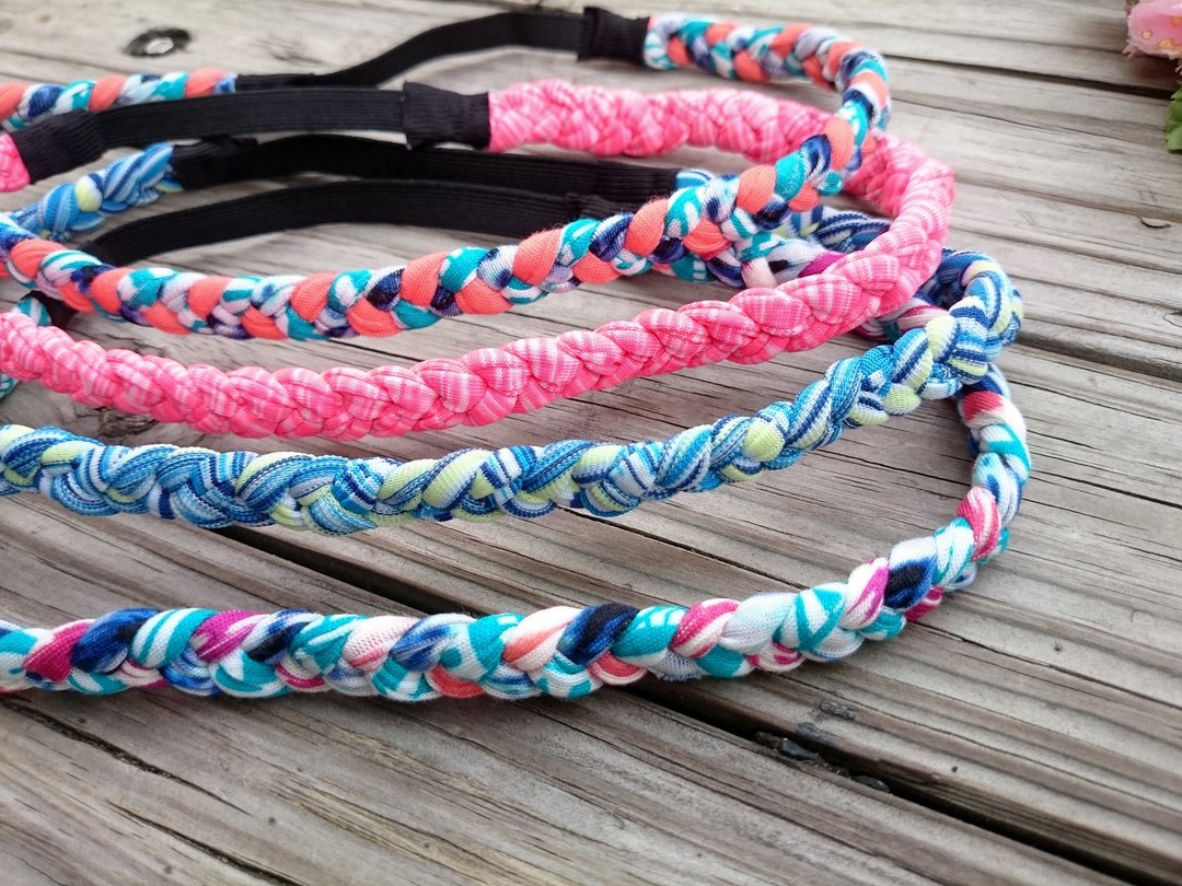棉布编织细板发带 hairband   *SK* - 发带/发箍 - 棉 