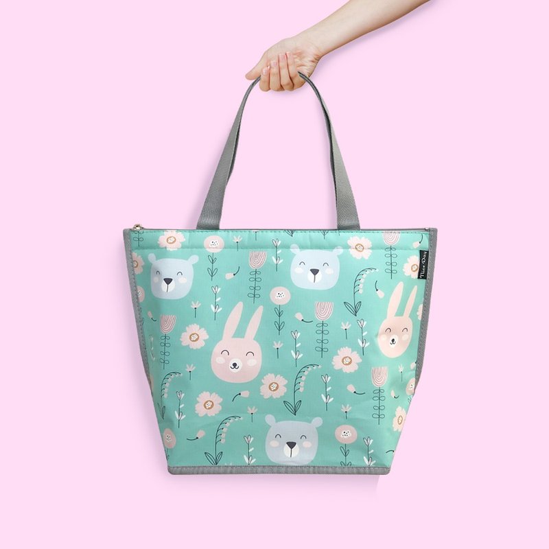 Sunny Bag x Nice Day保冷/温袋-春天(浅蓝绿) - 手提包/手提袋 - 其他材质 绿色