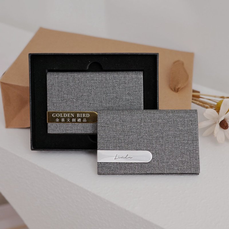 快速出货 定制化名片盒 免费刻字 附礼盒 商务名片盒 质感 不锈钢 - 其他 - 不锈钢 