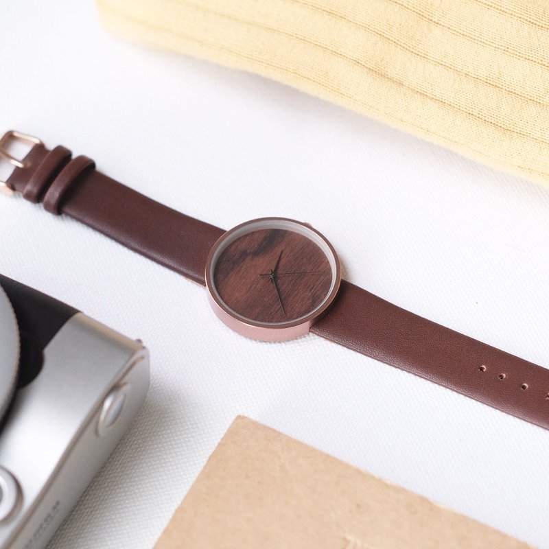 Double chocolate wood - 女表 - 木头 咖啡色