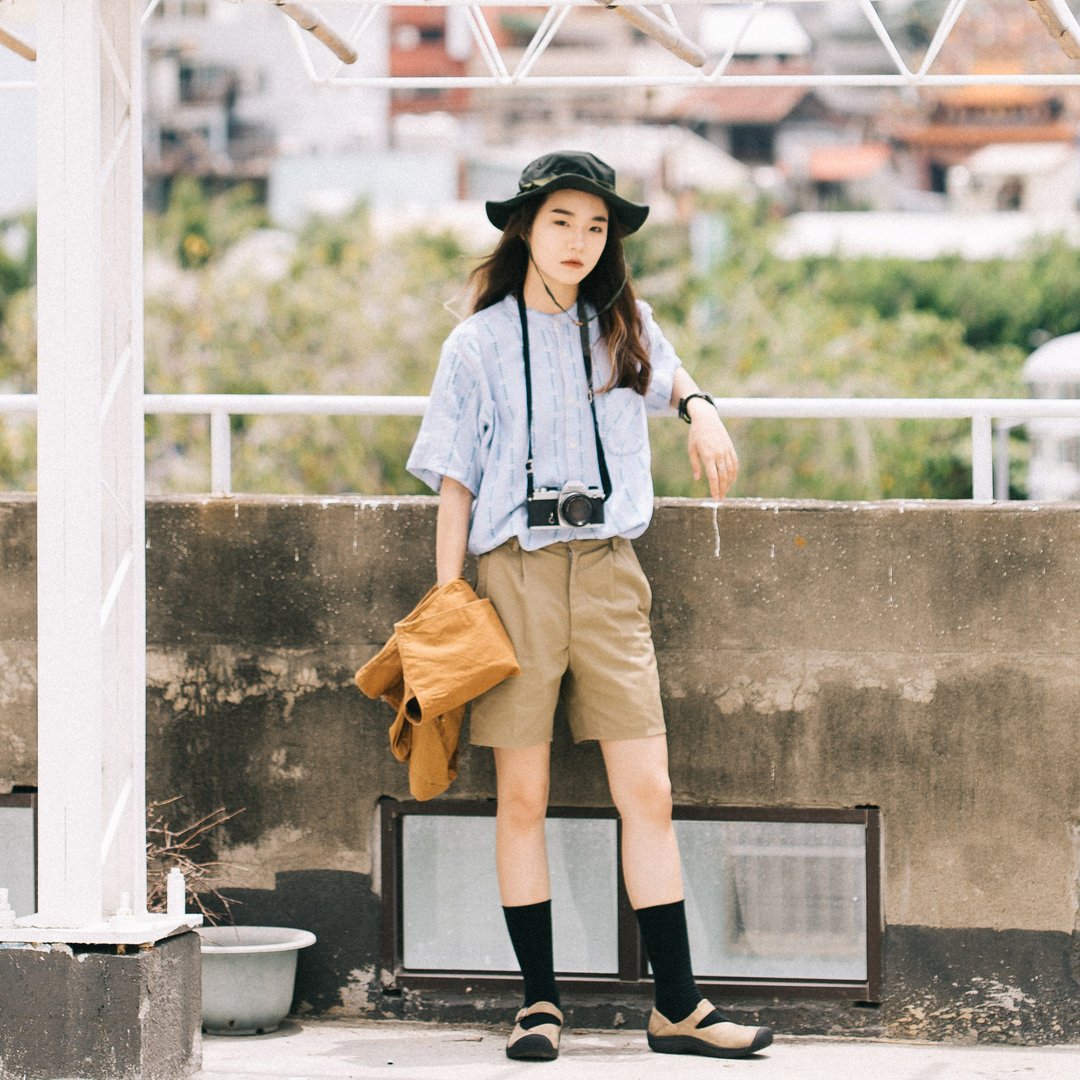 Italian Army Chino Shorts/意大利军公发卡其短裤【初恋贩卖所】 - 女装短裤 - 棉．麻 