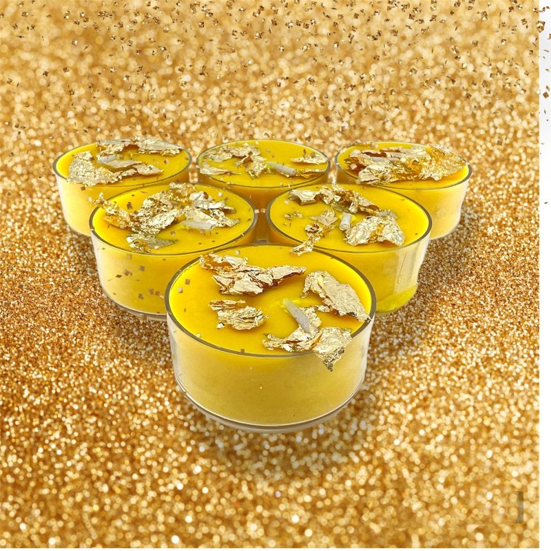 丰盛茶蜡 - 蜡烛/烛台 - 蜡 金色