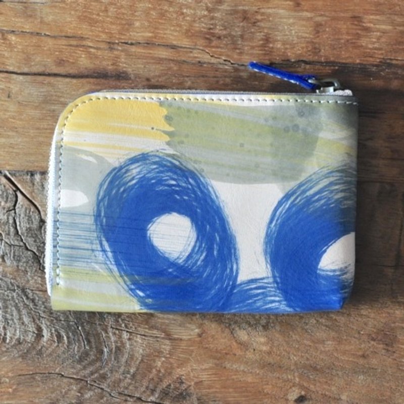 （独一无二的迷你钱包）“Ikko Ikko”17 - 皮夹/钱包 - 真皮 