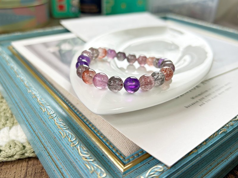 三轮骨干超七9mm(Super Seven)【Super Seven】【原件寄出】 - 手链/手环 - 水晶 多色