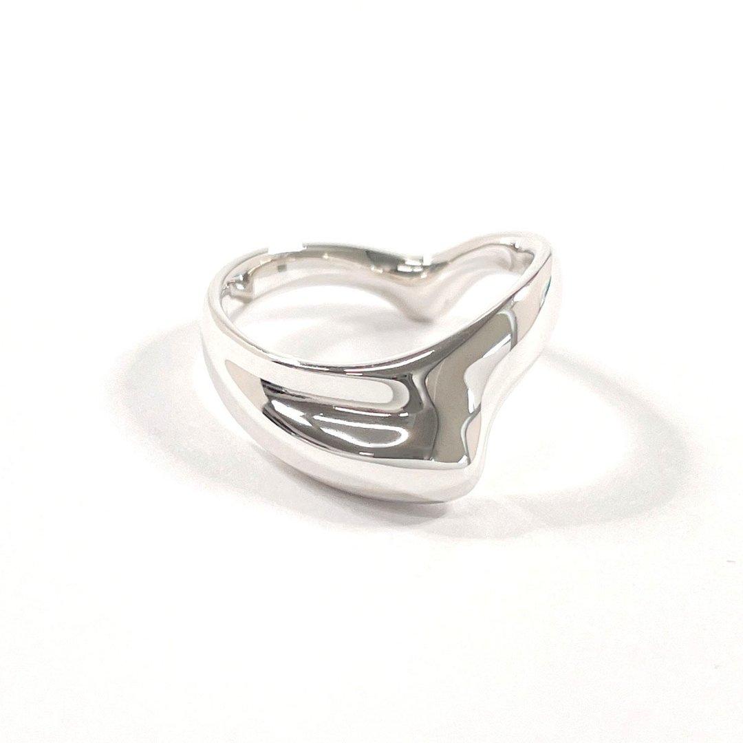 【日本直购 美品中古】10号 蒂芙尼 TIFFANY&Co. 戒指 Curve Wave Heart Elsa Peretti 银925 - 戒指 - 纯银 银色