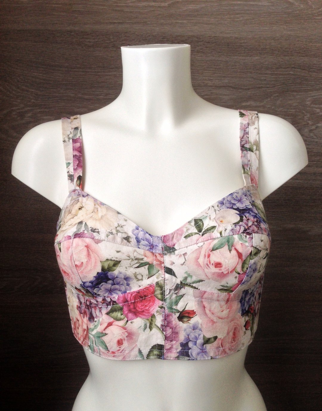 Linen bra, Bustier top, Crop top - 女士内衣裤 - 亚麻 多色