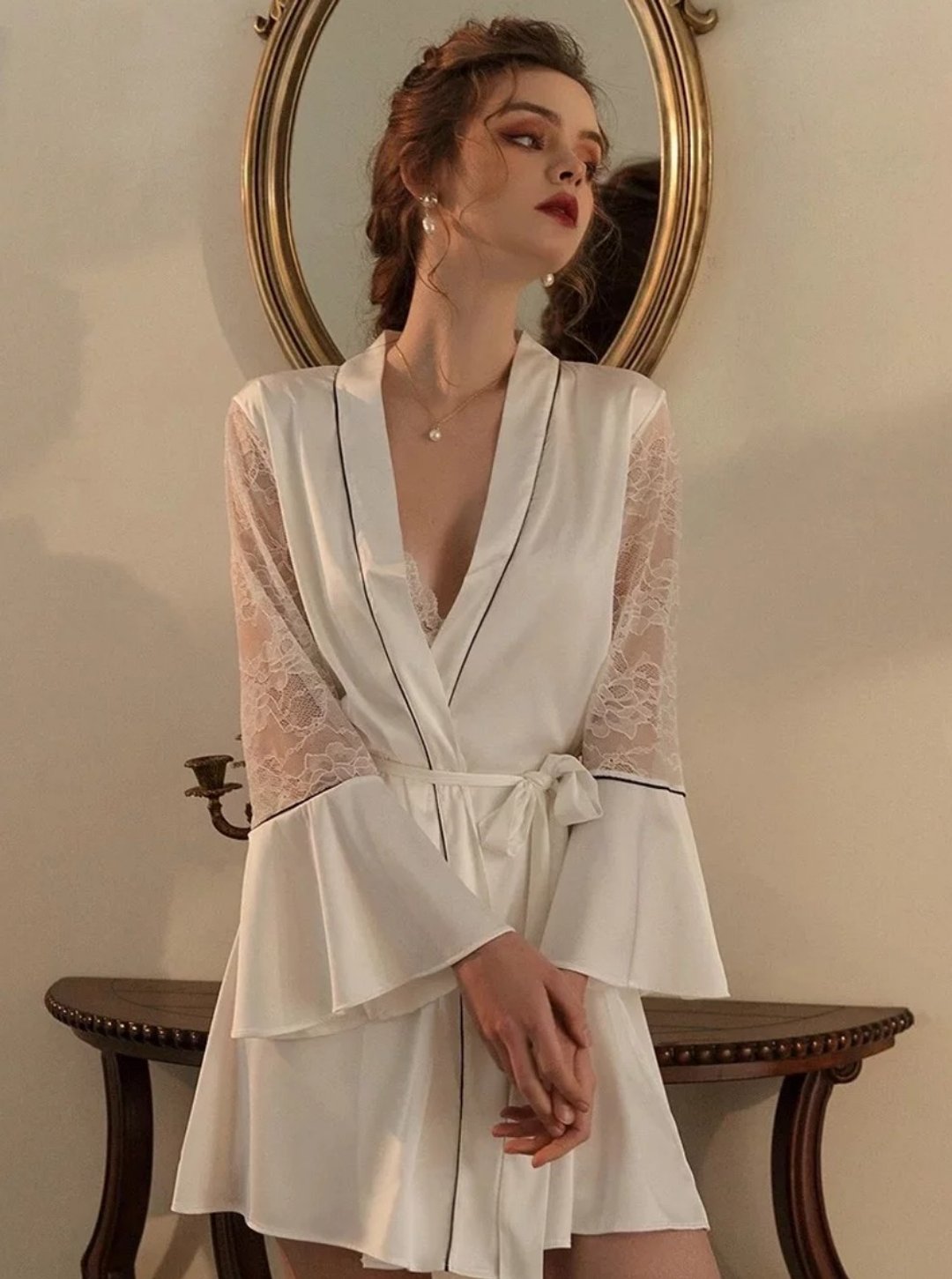 All Set Nightgowns Women Sleepwear Sexy - 居家服/睡衣 - 其他材质 