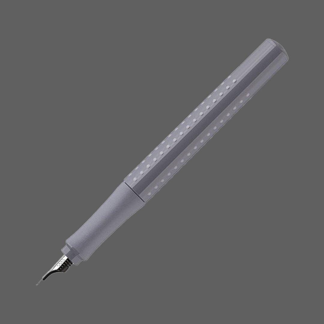 Faber Castell  好点子握得住 钢笔-石英色-F尖/EF尖 - 钢笔 - 其他金属 灰色