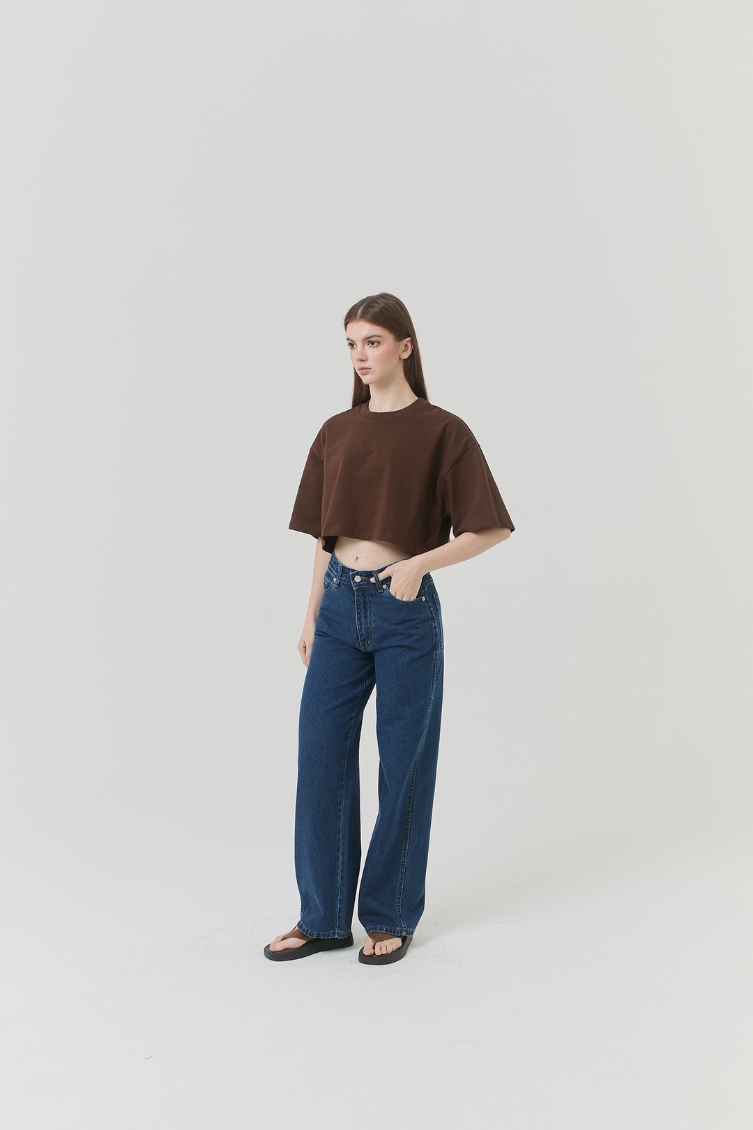 TRADEMARK CROP - 女装 T 恤 - 棉 