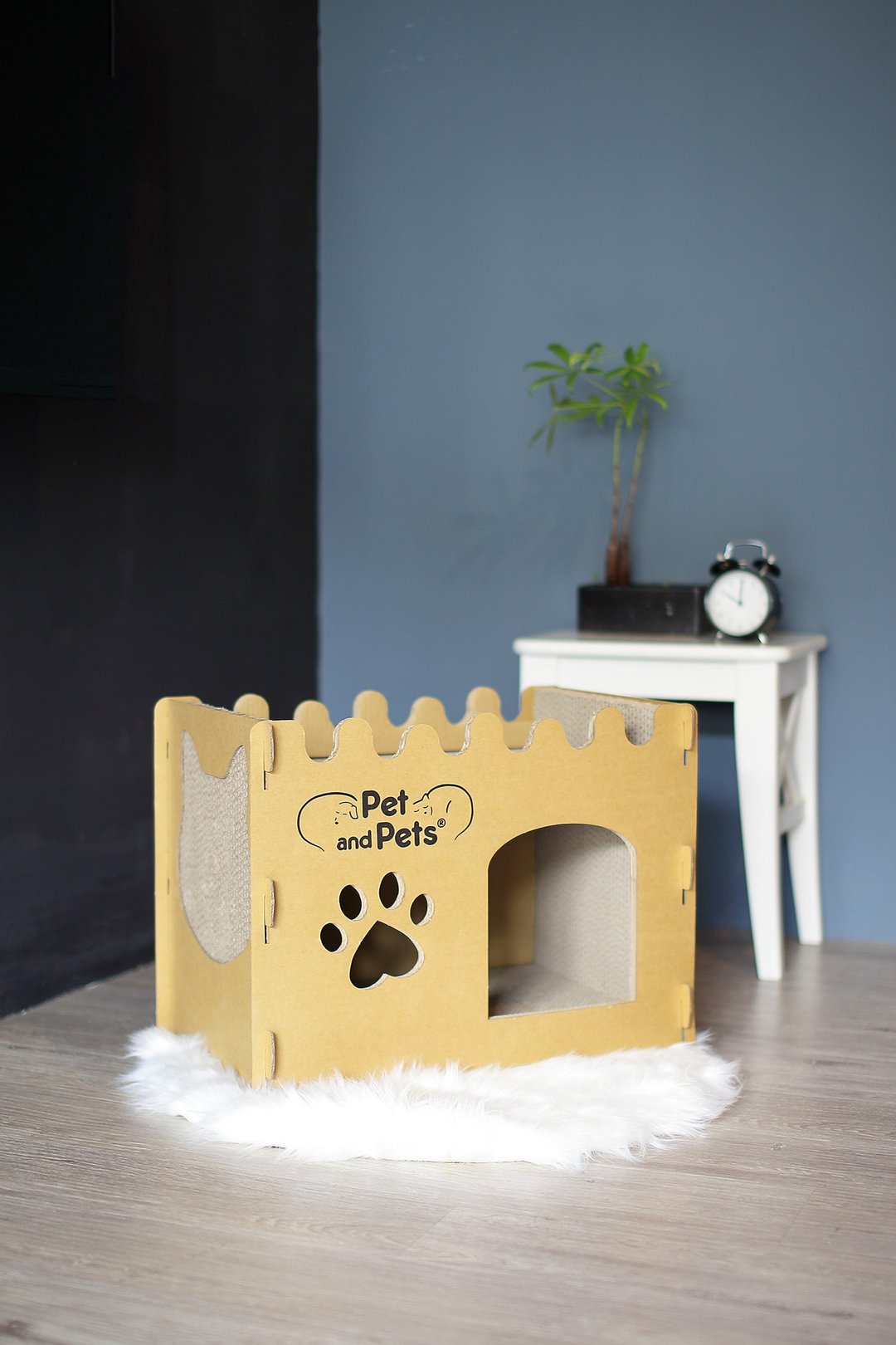 Pet and Pets- Bungalow半个楼猫屋 - 抓板/跳台 - 纸 咖啡色