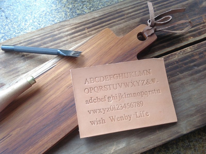 打印 刻印 压印字母-加购区【届时皮革】 - 其他 - 真皮 