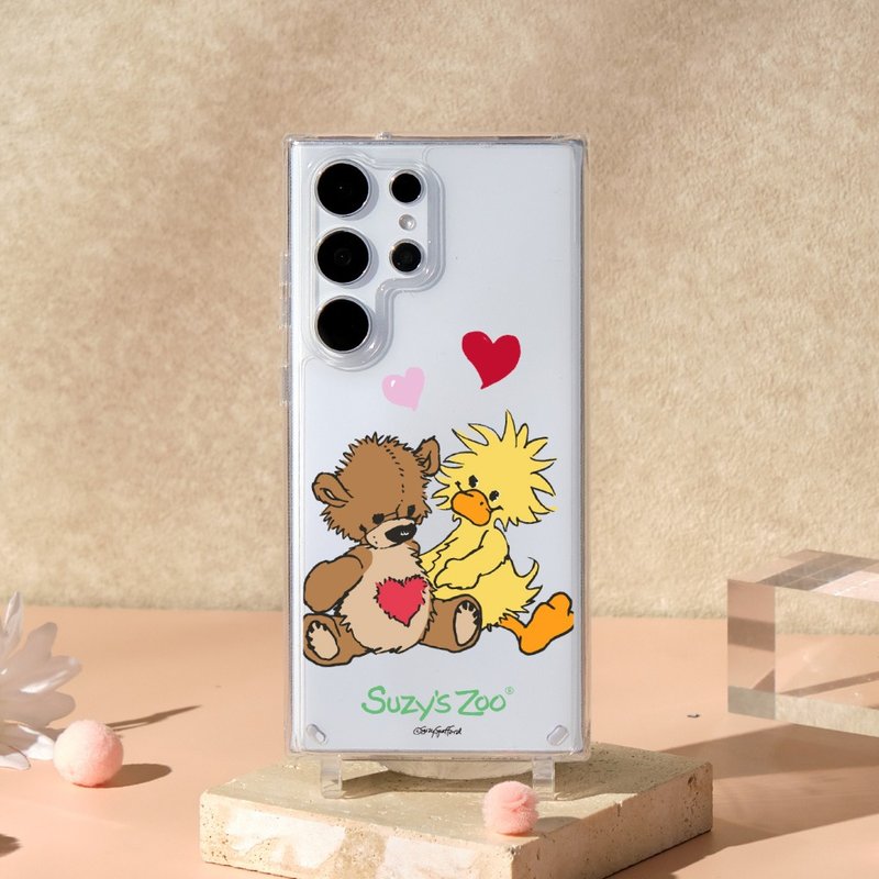 Suzy's Zoo相亲相爱晶石透明防摔SAMSUNG绳挂手机壳 - 手机壳/手机套 - 塑料 多色