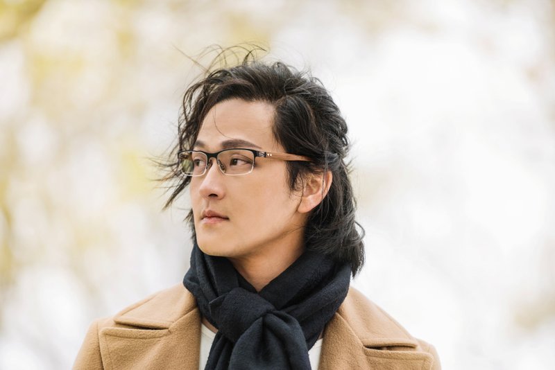 R-01 半框款 简单线条 - 眼镜/眼镜框 - 竹 黑色