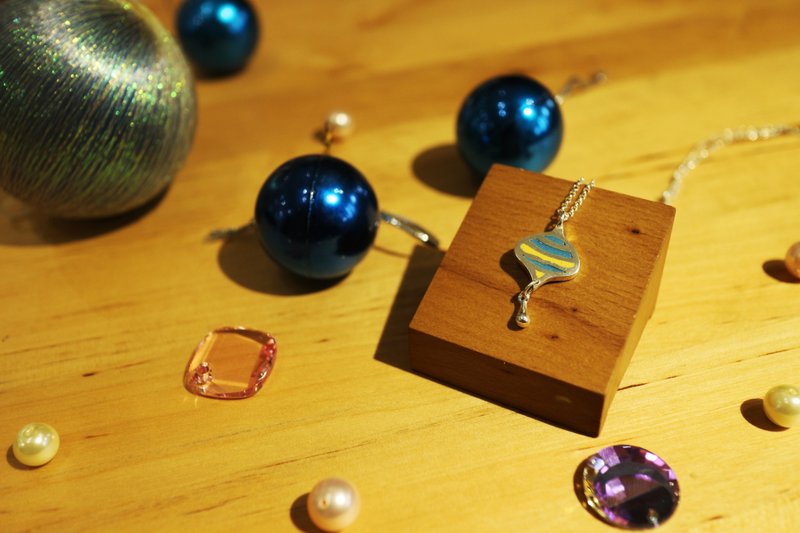 缤纷彩球 - 项链 - 珐琅 银色