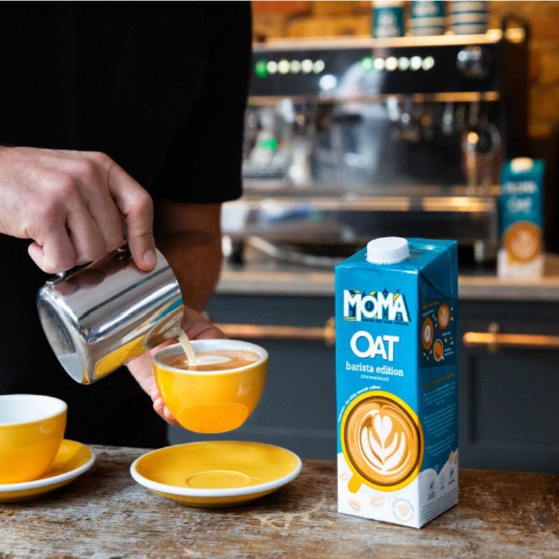 【含赠品】MOMA 咖啡师燕麦奶 6瓶(1箱) 送纯素法国软糖40g 1包 - 奶类/豆浆 - 其他材质 蓝色