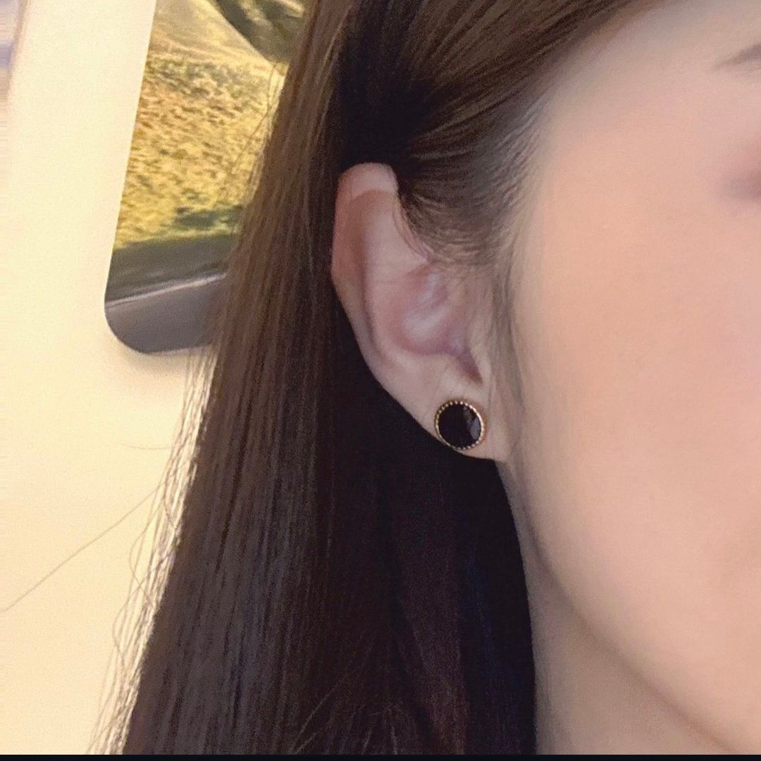 定制胎毛纪念品 小香风胎毛耳环  时刻相伴身边 - 婴儿饰品 - 不锈钢 金色