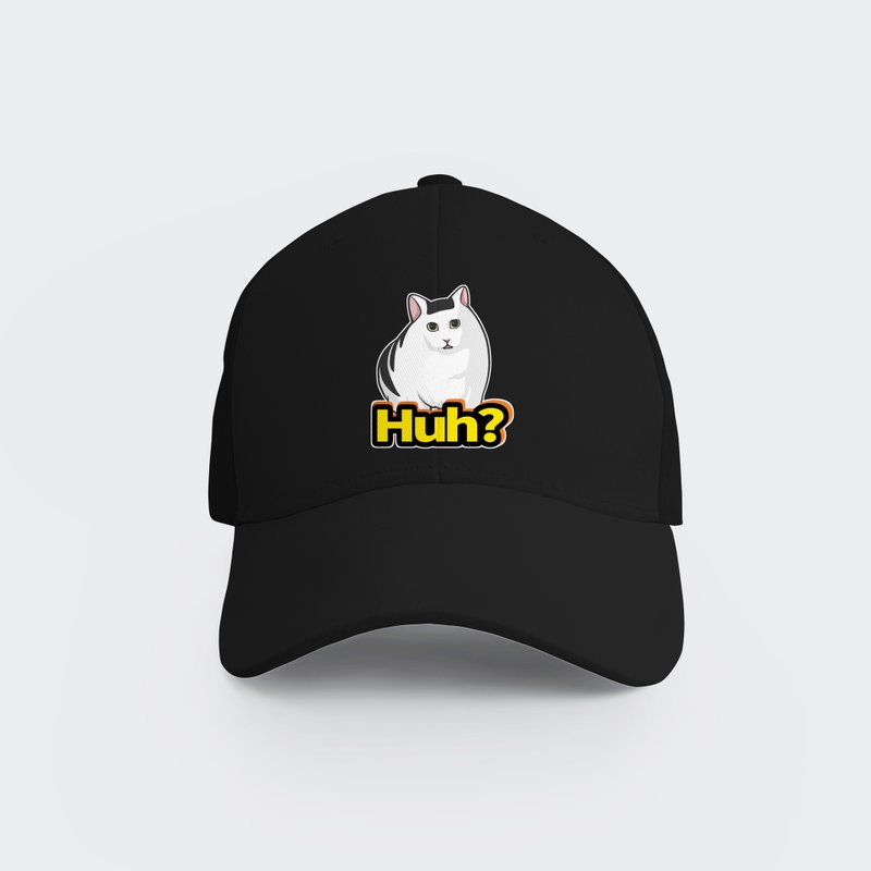 迷因 问号猫 猫猫 North Harbour 诺斯波经典棒球帽 - 帽子 - 棉 黑色