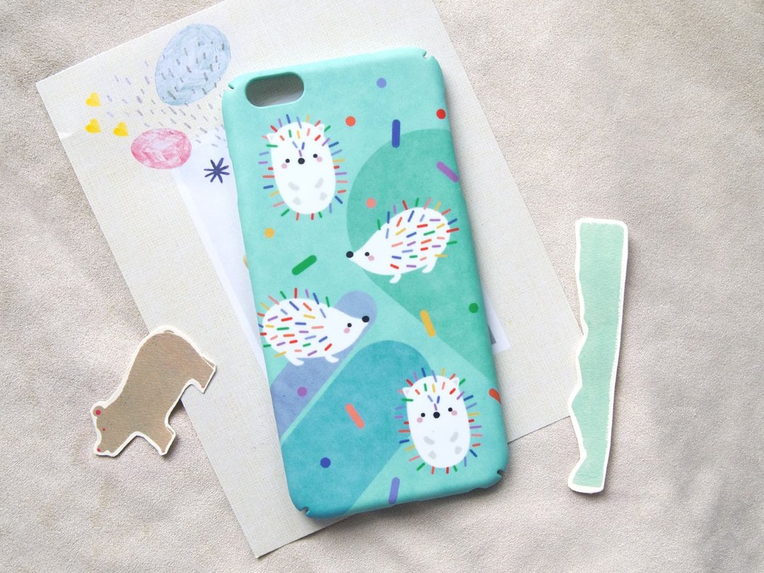 别靠近! 我是刺猬::手机壳 - 手机壳/手机套 - 塑料 蓝色