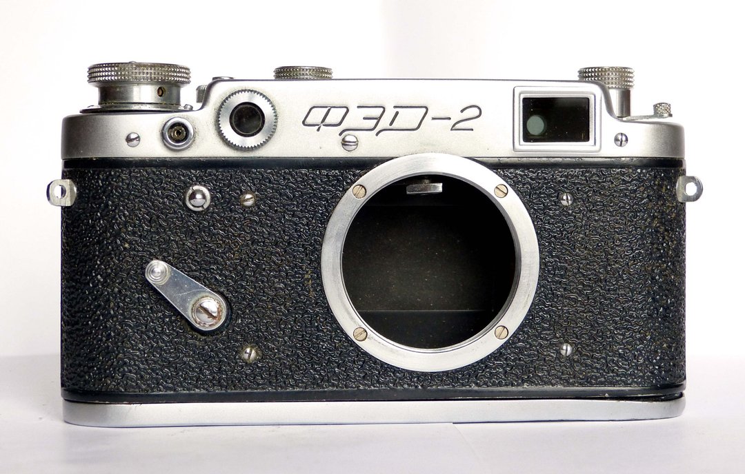 FED 2 type III C grey body USSR rangefinder film camera 35 mm M39 mount - 相机 - 其他金属 银色