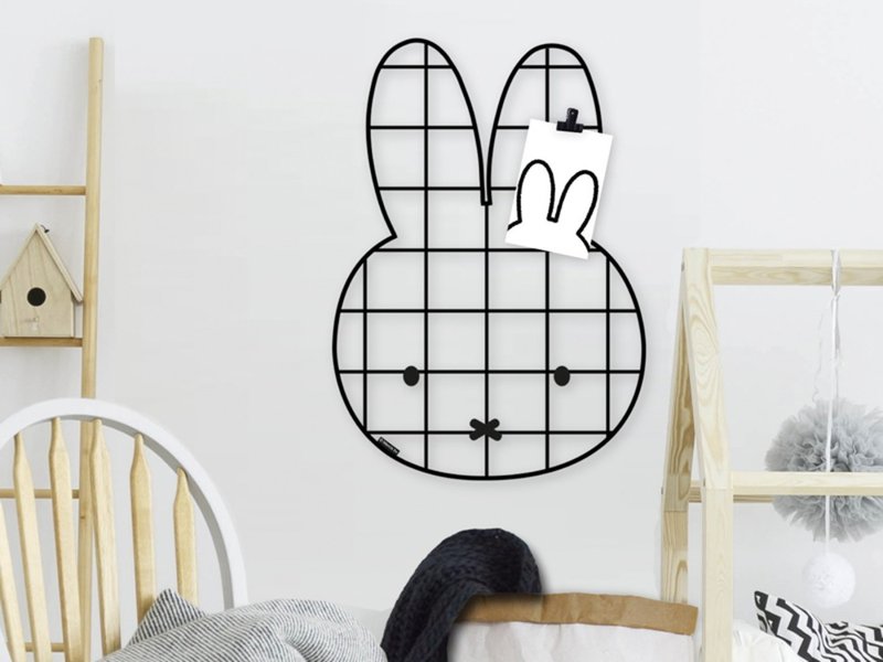Miffy 米飞儿铁丝框 - 置物架/篮子 - 不锈钢 黑色