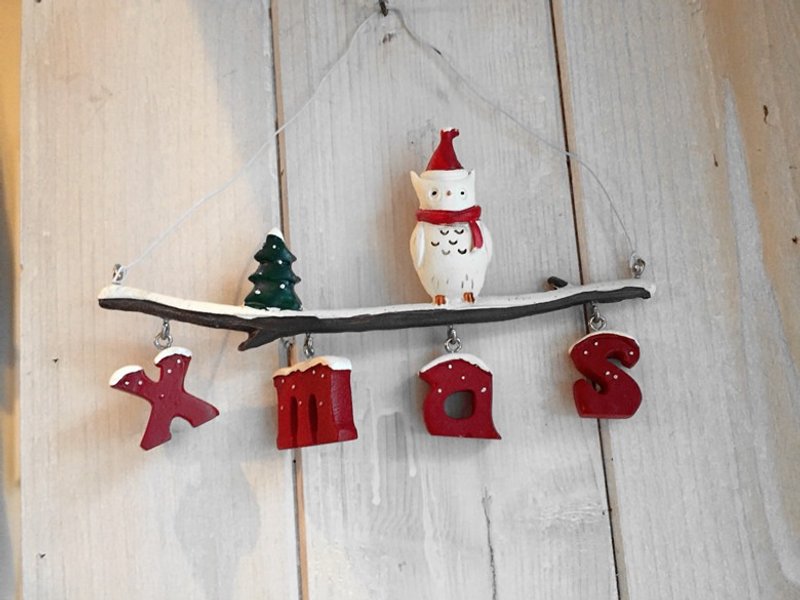 【好日恋物】日杂 猫头鹰XMAS波丽摆饰/圣诞礼物/礼物盒/ - 摆饰 - 其他材质 