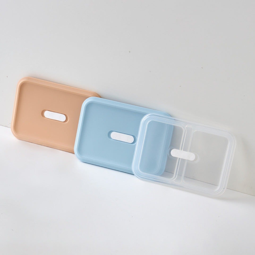 【配件】Double Box 分隔气密硅胶上盖 - 便当盒/饭盒 - 硅胶 透明