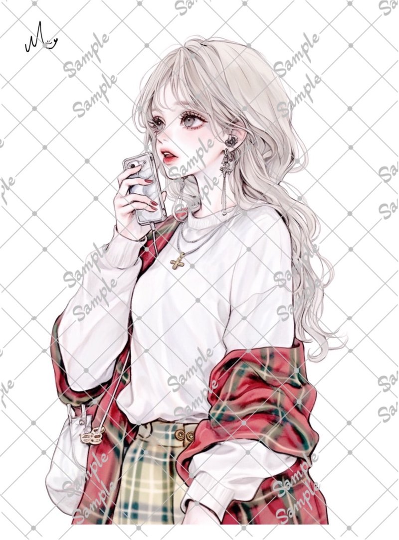 原创人物贴纸 2026.1 月新品 - 贴纸 - 纸 