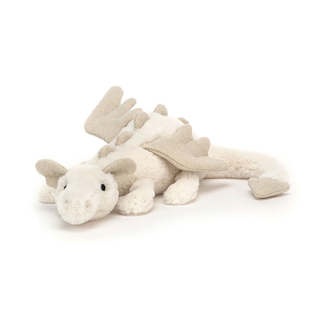Snow Dragon 雪龙 (雪白) 约30cm - 玩偶/公仔 - 聚酯纤维 白色