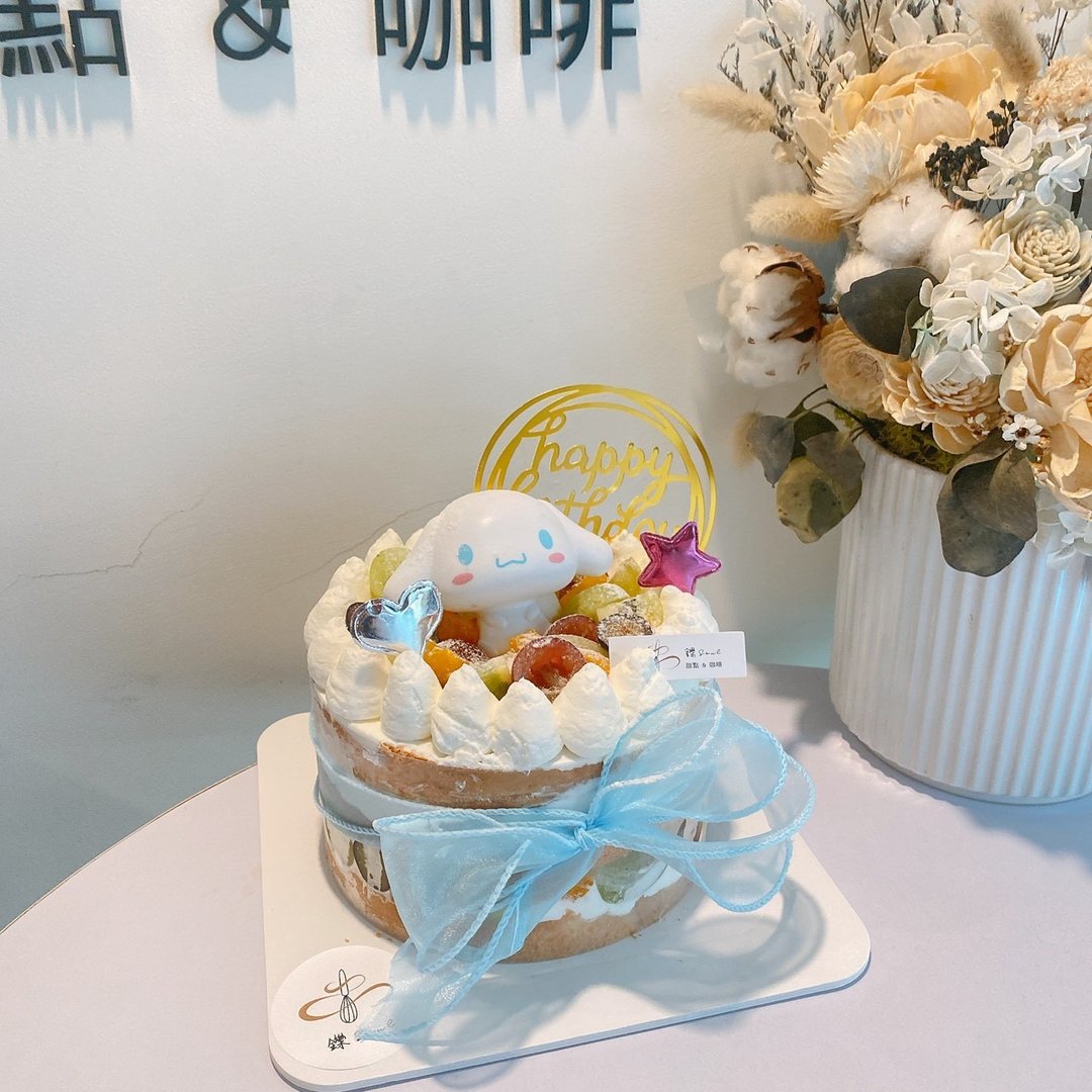 大耳狗裸蛋糕 公仔裸蛋糕 定制化蛋糕 定制化 铄甜点 纪念日 6寸 - 蛋糕/甜点 - 新鲜食材 