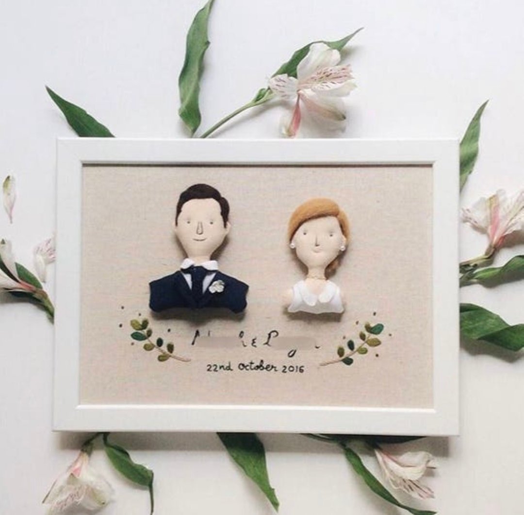 Customized Portrait Couple Family Doll - 订制画像 - 棉．麻 