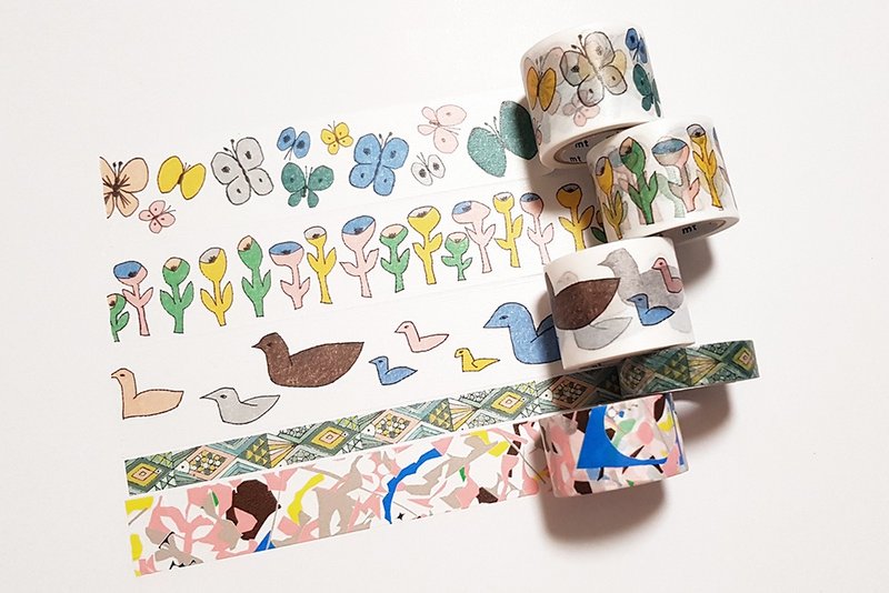 mt x minä perhonen 和纸胶带 / 2021 Summer 5入全套组 - 纸胶带 - 纸 多色