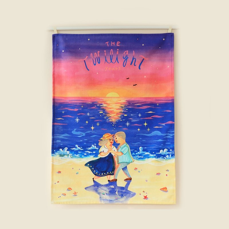 布艺海报 遮盖窗帘室内画布艺术印花可爱图片 - 海报/装饰画/版画 - 棉．麻 蓝色