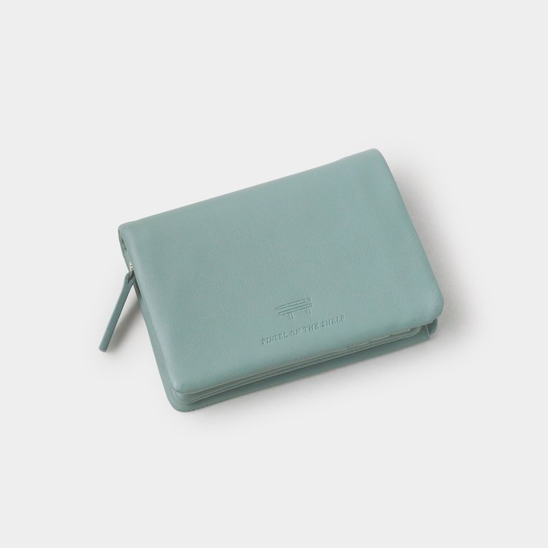 pinsel wallet : 蓝灰色 - 皮夹/钱包 - 真皮 