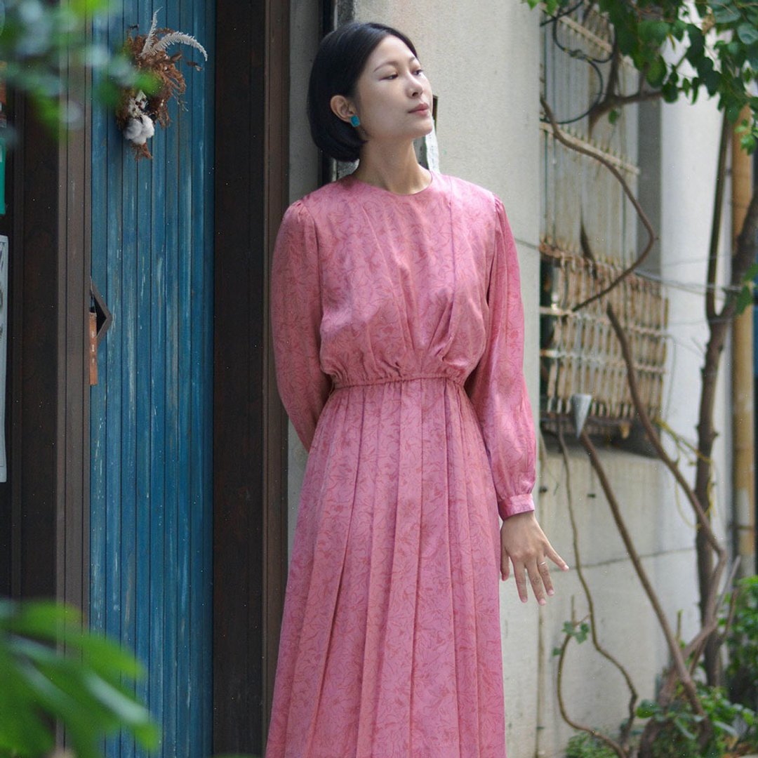 勾勒 |  日本古着长袖洋服 - 洋装/连衣裙 - 其他材质 