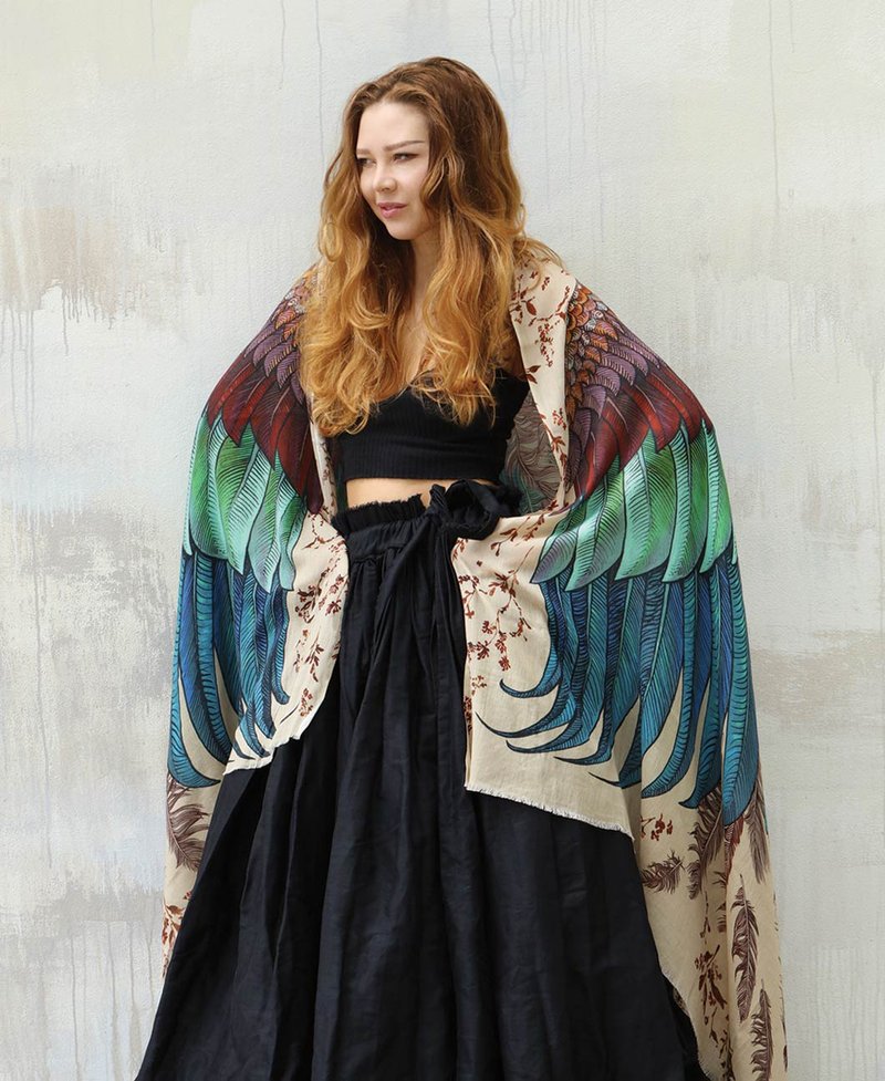 Exotic Shawl - 丝巾 - 棉．麻 