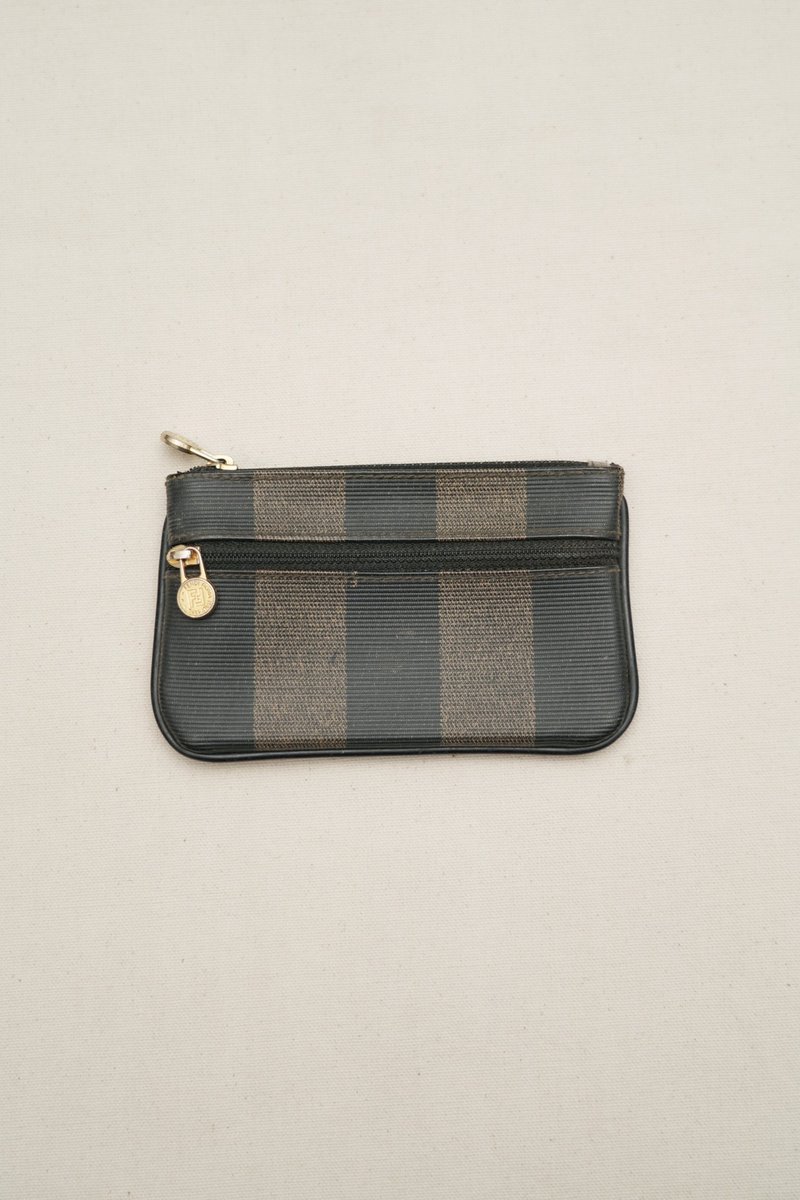 A ROOM MODEL - Fendi经典拉链零钱包 - 零钱包 - 真皮 咖啡色