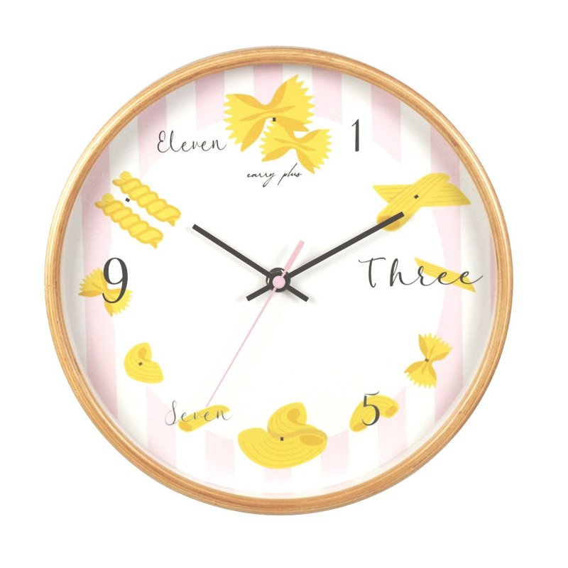 【Carry Plus】与 Pasta 共舞 10 寸曲木挂钟/时钟 - 时钟/闹钟 - 木头 咖啡色