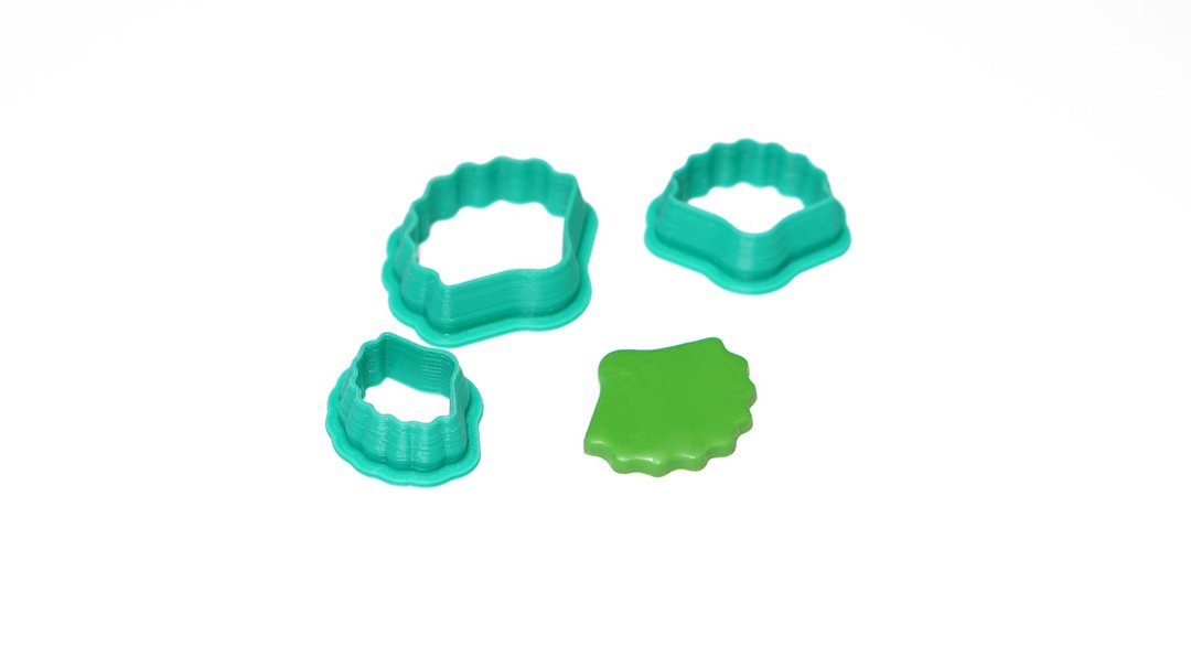 Cutter seashell (ver. 3). Clay Cutter Set. Jewelry tools. Clay cutters set. - 零件/散装材料/工具 - 塑料 