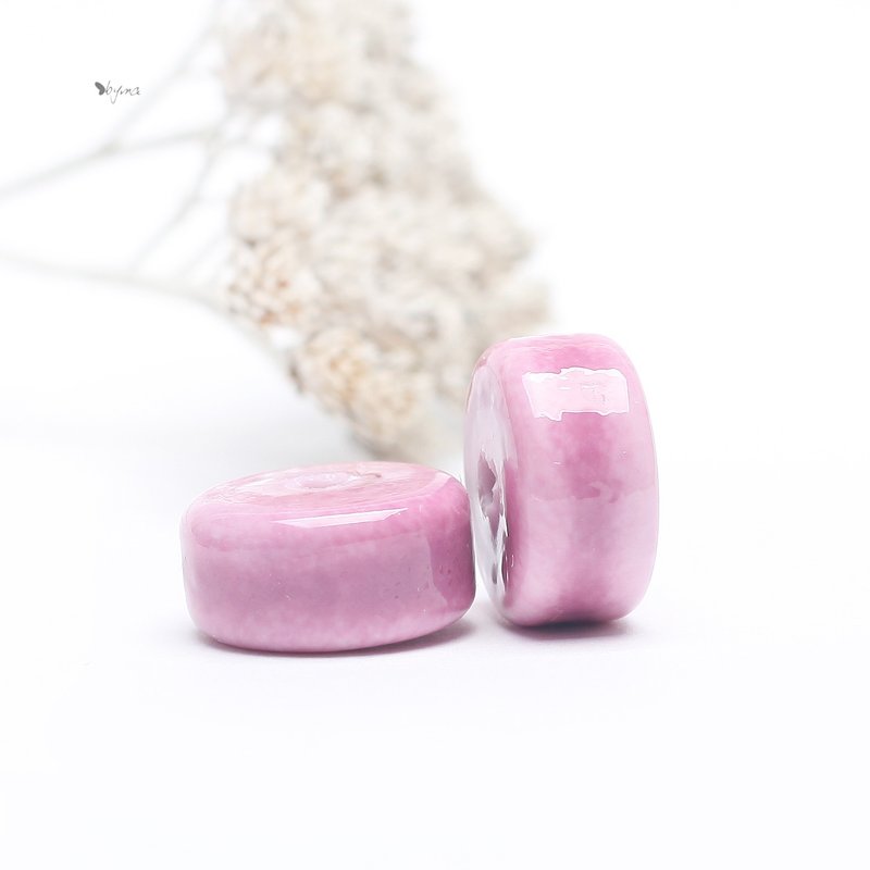 Handmade glass beads - 陶艺 - 玻璃 粉红色