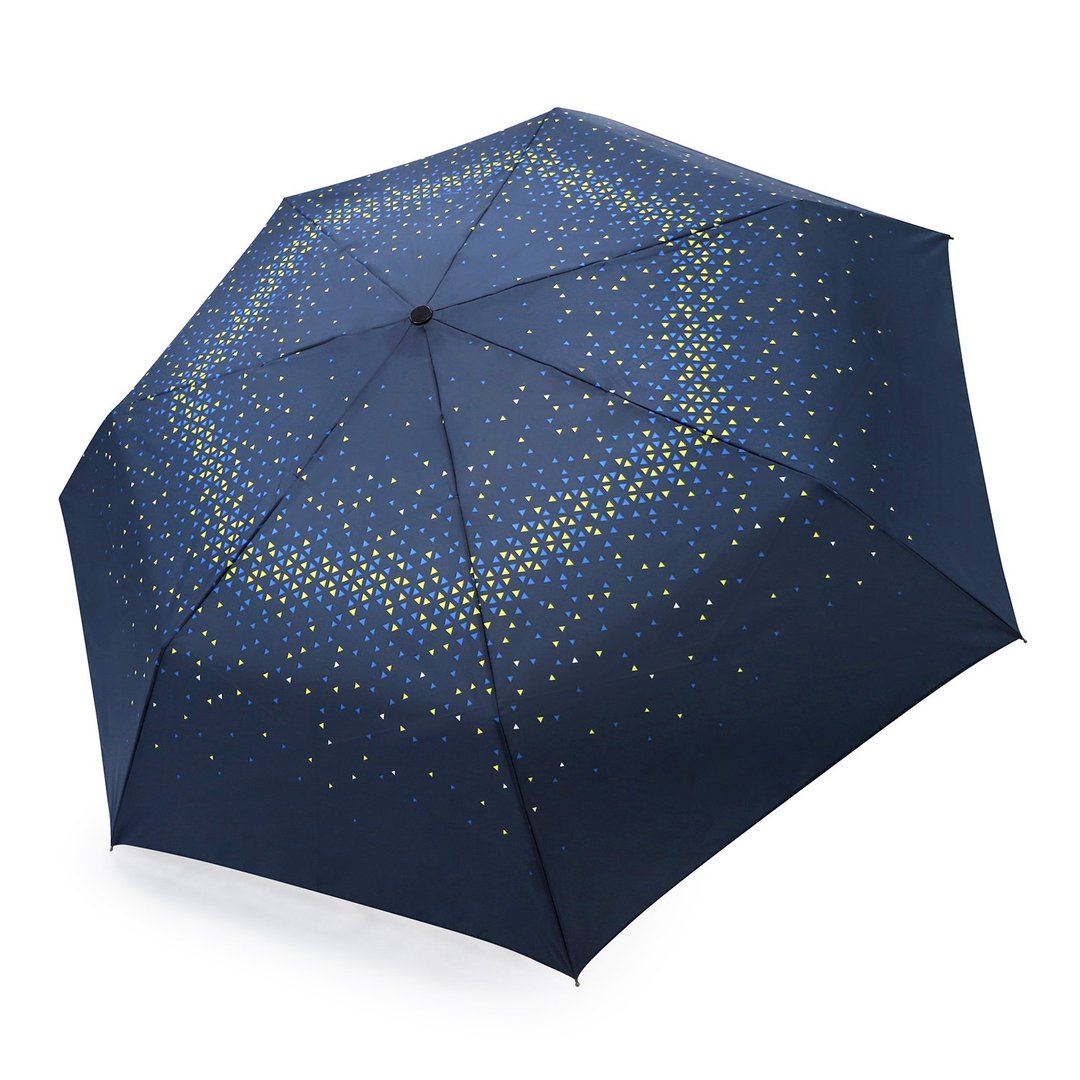 【仅剩1件】安全不回弹自动伞 防风抗UV超轻量省力 - 三角 - 雨伞/雨衣 - 防水材质 蓝色