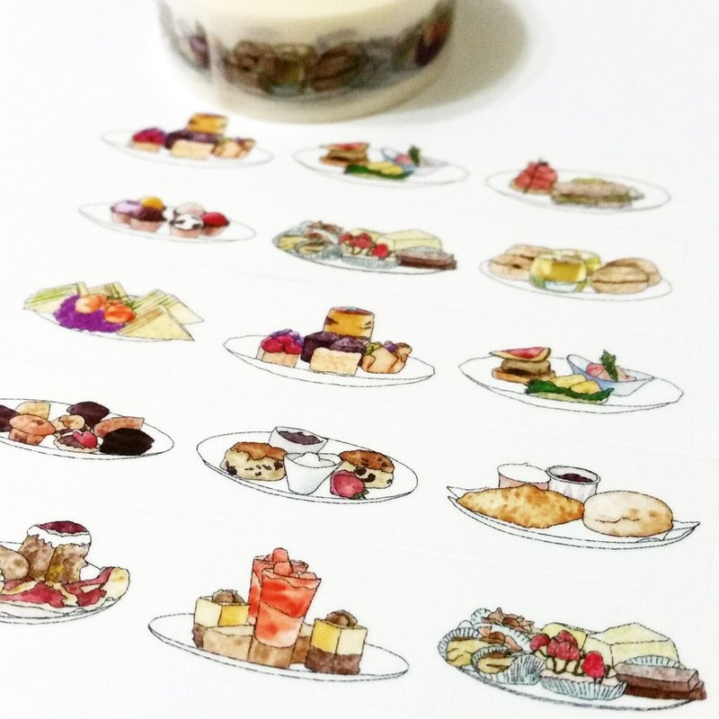分装纸胶带 英式下午茶 - 纸胶带 - 纸 