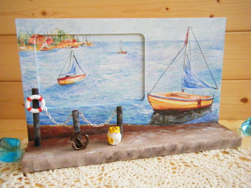 那年的港口相框 - 画框/相框 - 木头 多色