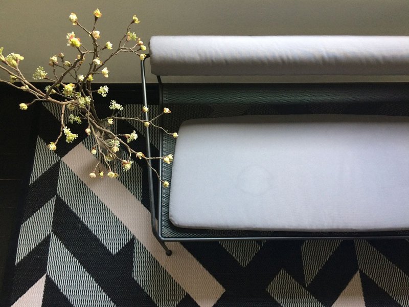 编织块毯 Avalon - 地垫/地毯 - 塑料 黑色