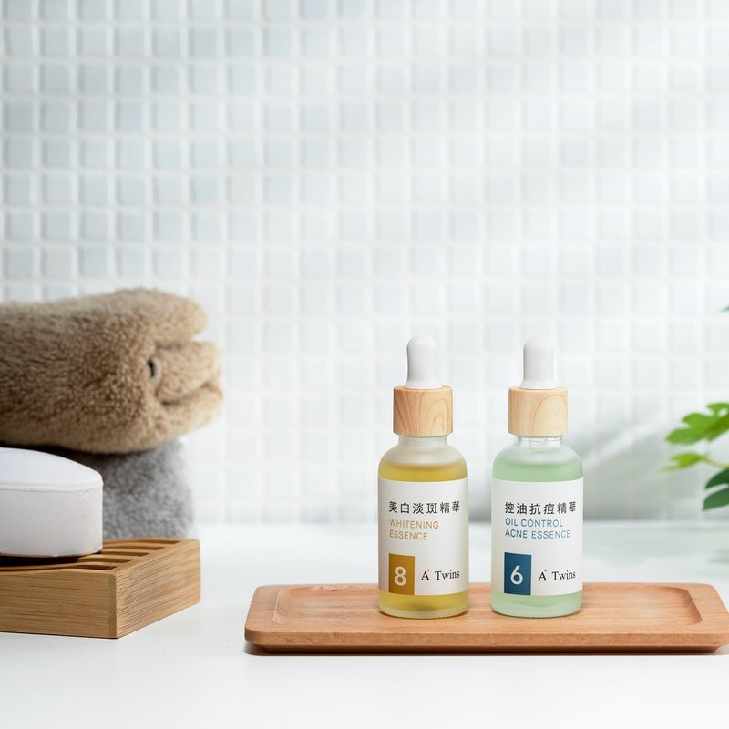 【满仟折佰】 净白Q弹组 I 淡斑 美白 痘痘 粉刺 粉刺调理 - 精华液/安瓶 - 其他材质 灰色