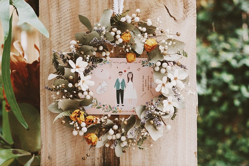 明信片式-喜帖定制 - 喜帖 - 纸 多色