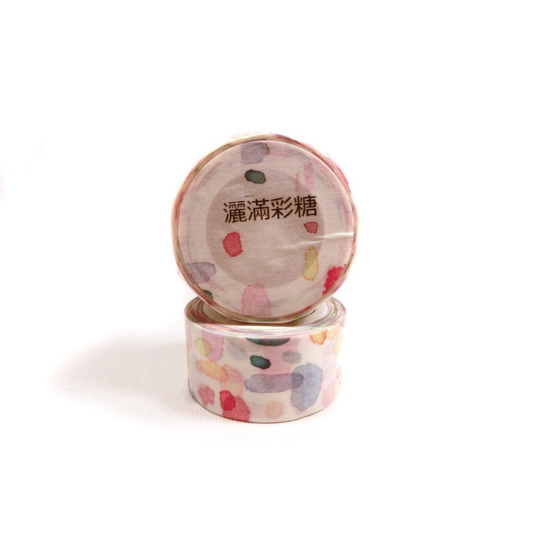 洒满彩糖-盐系素材和纸胶带 - 纸胶带 - 纸 多色