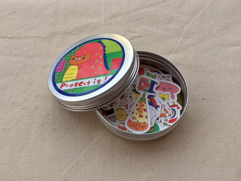 贴纸/小贴纸全套81张(全新重印过喔!!)现在还送收纳的铝盒 - 贴纸 - 纸 