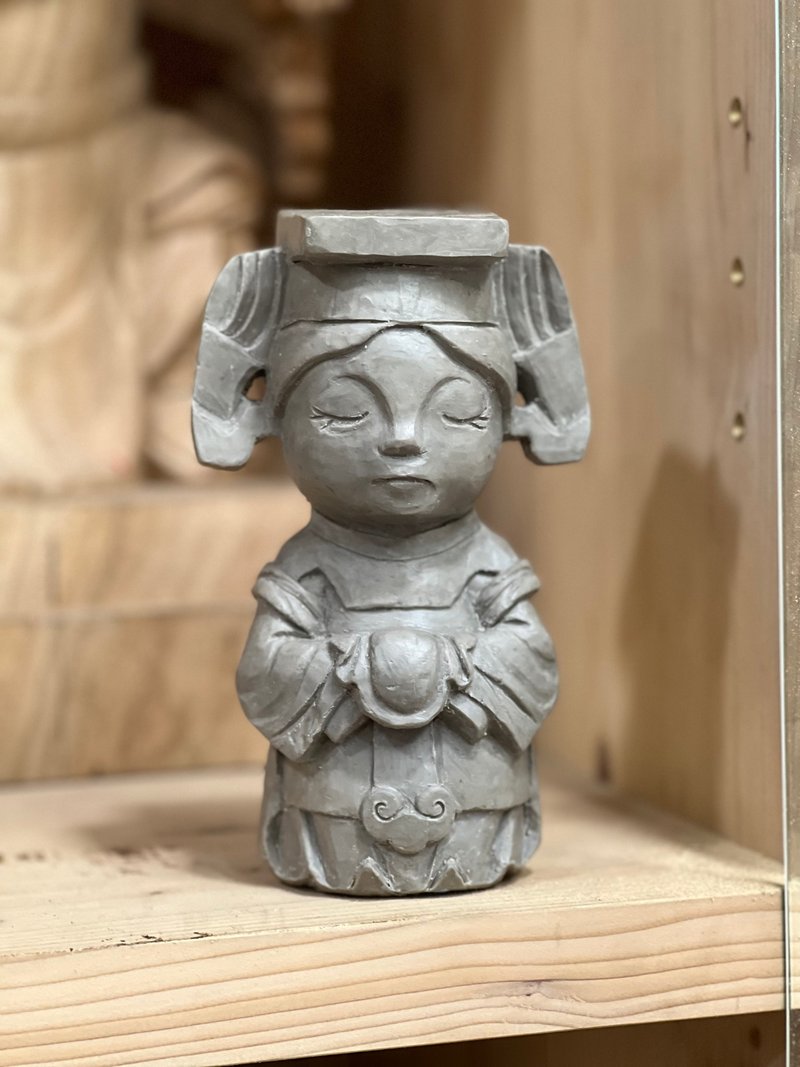 静守妈祖 温润系小神尊 - 玩偶/公仔 - 树脂 灰色